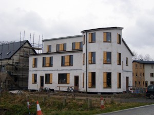 Canadian self build, note the lack of traditional foundations