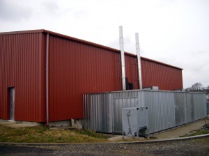 District heating plant building